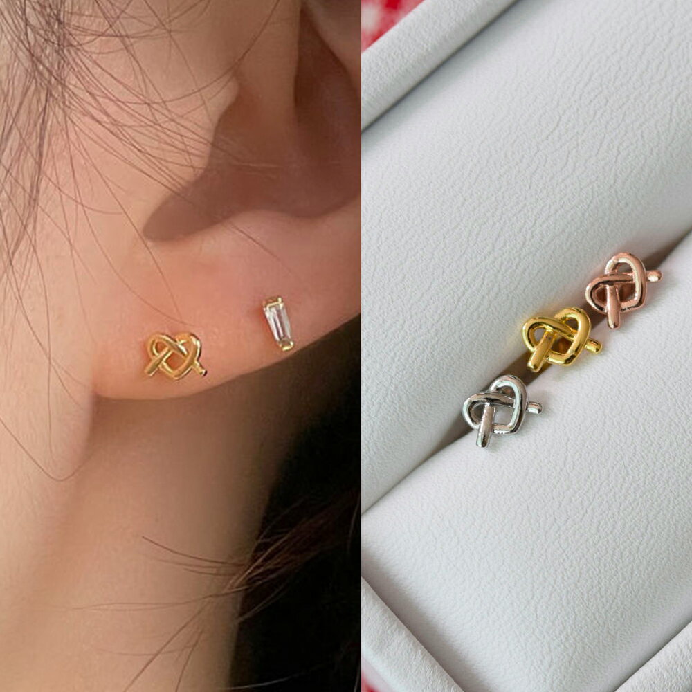 ミニハートプレッツェル ピアッシング ボディピアス キャッチ ピアッシング 軟骨ピアス 16G サージカル 女性 誕生日プレゼント 女友達 ギフト 金属アレルギ...