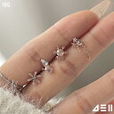 (4 set)クリアウインター ボディピアス キャッチ ピアッシング 軟骨ピアス 16G サージカル 女性 誕生日プレゼント 女友達 ギフト 金属アレルギー 対応 クリスマス(4)