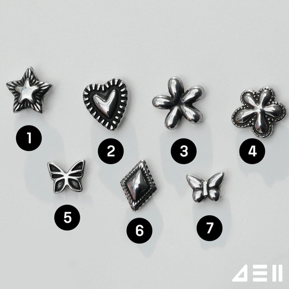 [全サージカル]アンティーク モチーフ (7Type) 16G/14G ボディピアス キャッチ ピアッシング 軟骨ピアス