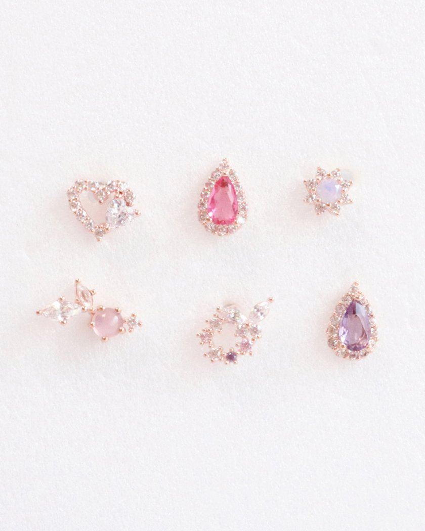 Ruby Flower (ピアス/ボディピアス キャッチ ボディピアス キャッチ ピアッシング 軟骨ピアス 16G 軟骨ピアス)