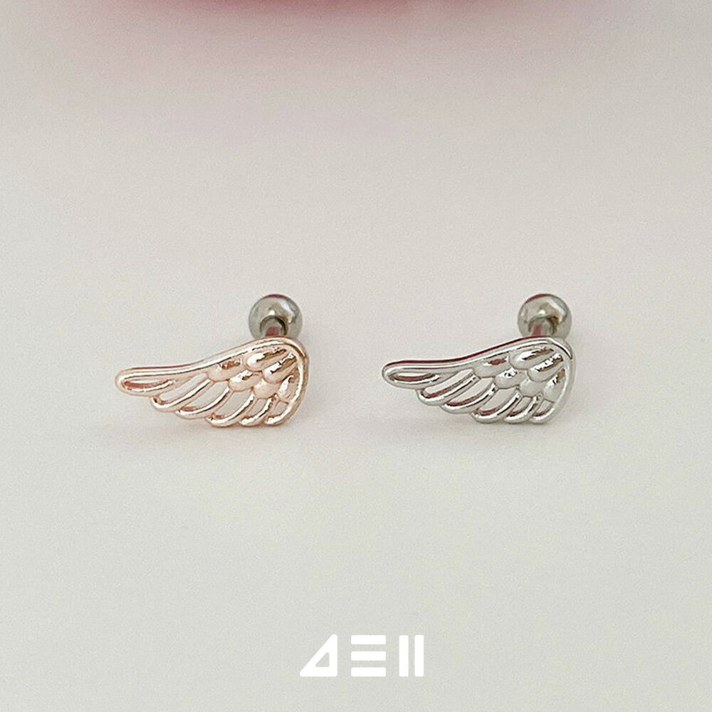 [サージカル]wing ウイング 翼 羽 (2Color) 16G ボディピアス キャッチ ピアッシン...