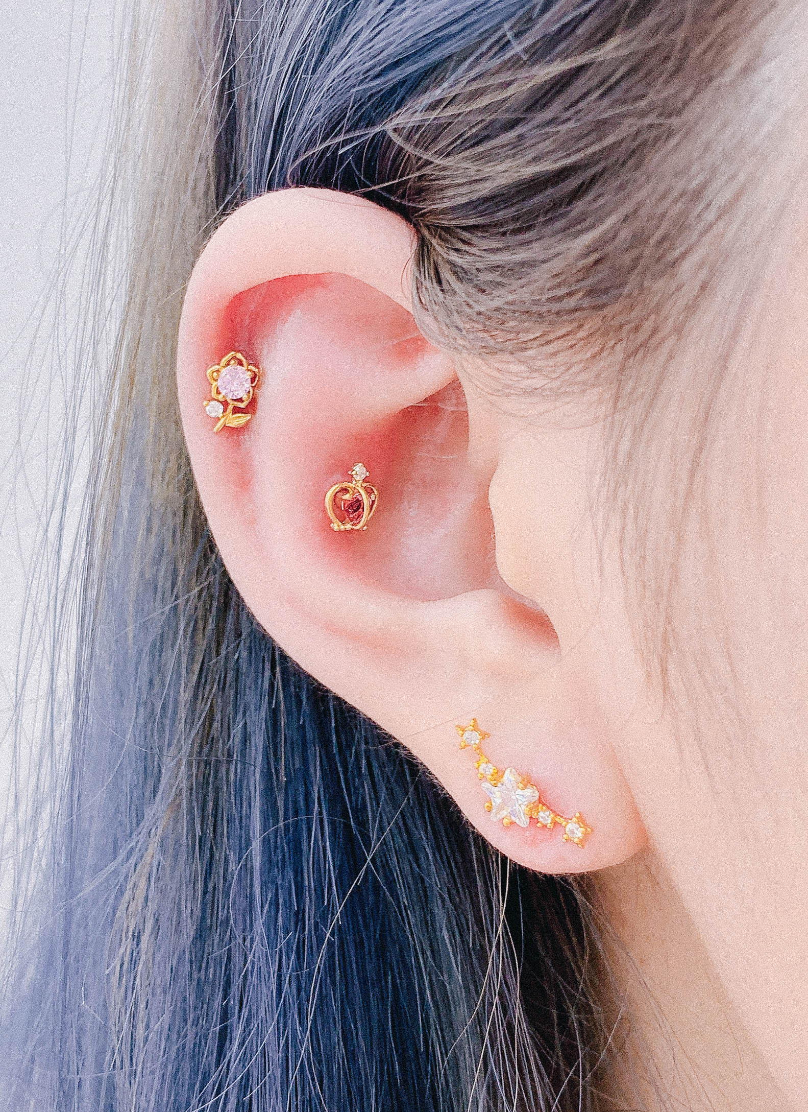 Floria (ピアス/ボディピアス キャッチ ボディピアス キャッチ ピアッシング 軟骨ピアス 16G 軟骨ピアス)