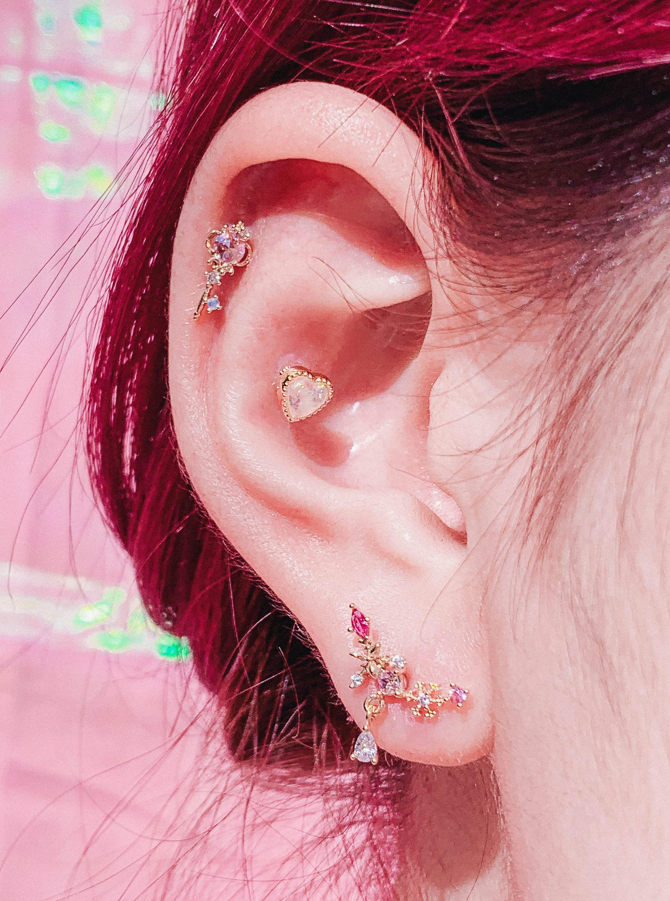PINK Sense (ピアス/ボディピアス キャッチ ボディピアス キャッチ ピアッシング 軟骨ピアス 16G 軟骨ピアス)