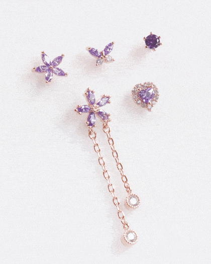Rakuten - Purple Bella(ピアス/ボディピアス キャッチ ボディピアス キャッチ ピアッシング 軟骨ピアス 16G 軟骨ピアス)