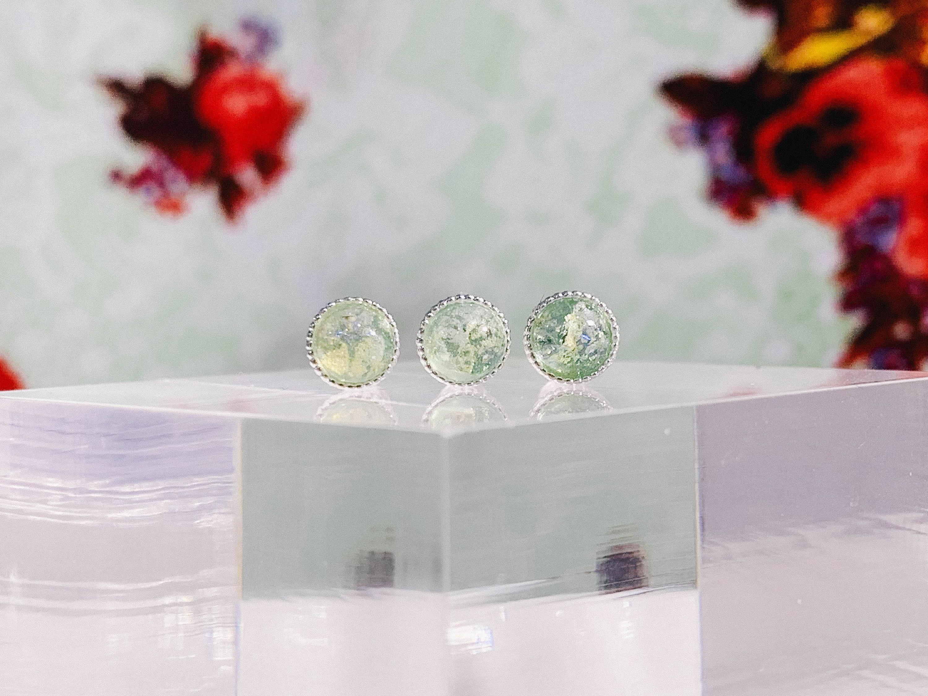 水彩画 GREEN (ピアス/ボディピアス キャッチ ボディピアス キャッチ ピアッシング 軟骨ピアス 16G 軟骨ピアス)