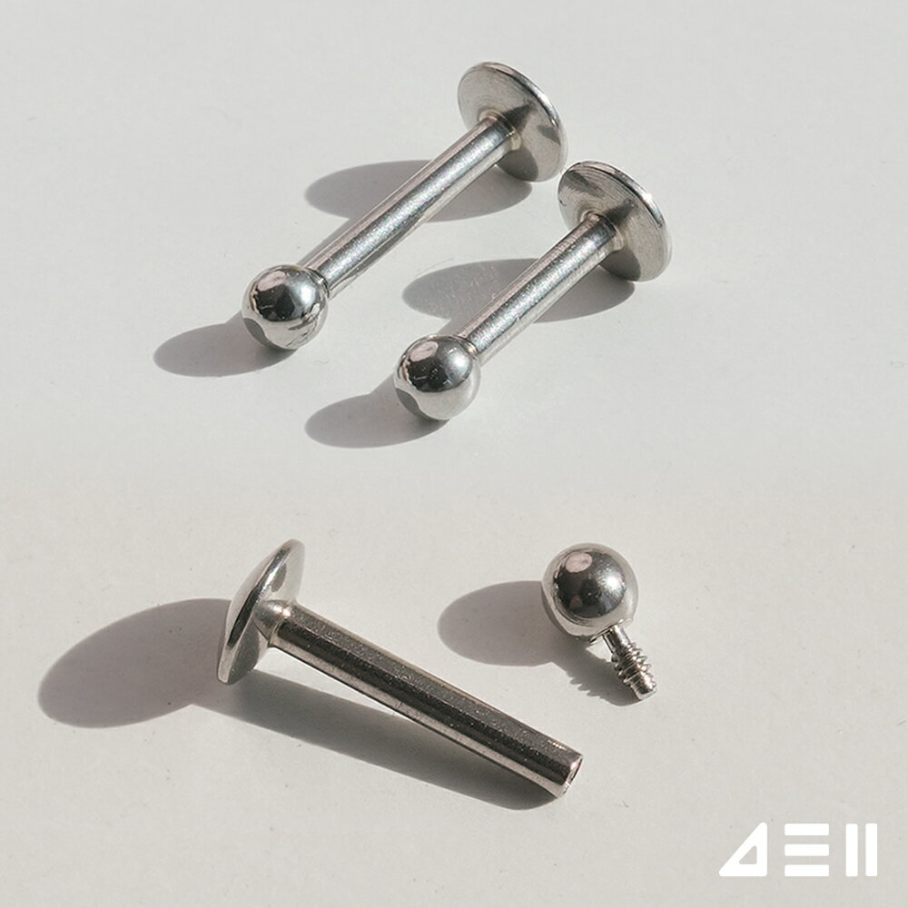 Rakuten - [全サージカルステンレス] ミニボール インターナル ラブレットピアス 16G 軟骨ピアス ボディピアス 金属アレルギー対応 サージカルステンレス インナーコンク