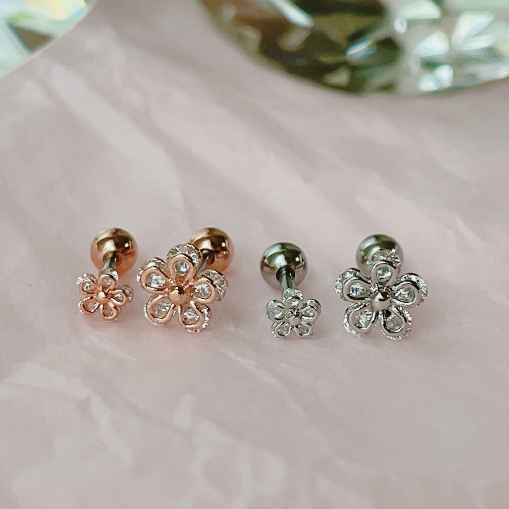 ボディピアス キャッチ ピアッシング 軟骨ピアス 16G サージカル 女性 誕生日プレゼント 女友達 ギフト 金属アレルギー 対応