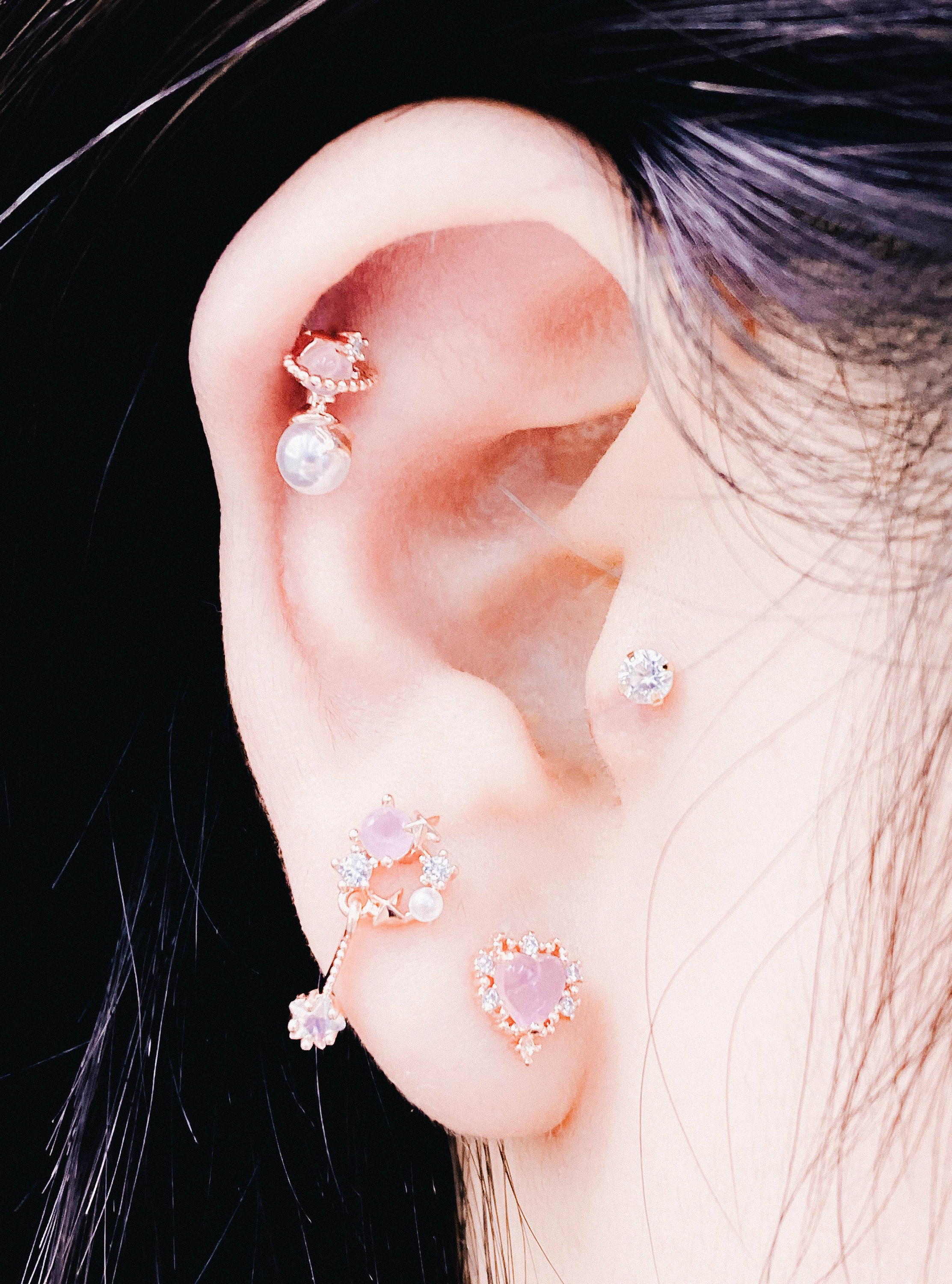 PINK Swing (ピアス/ボディピアス キャッチ ボディピアス キャッチ ピアッシング 軟骨ピアス 16G 軟骨ピアス)