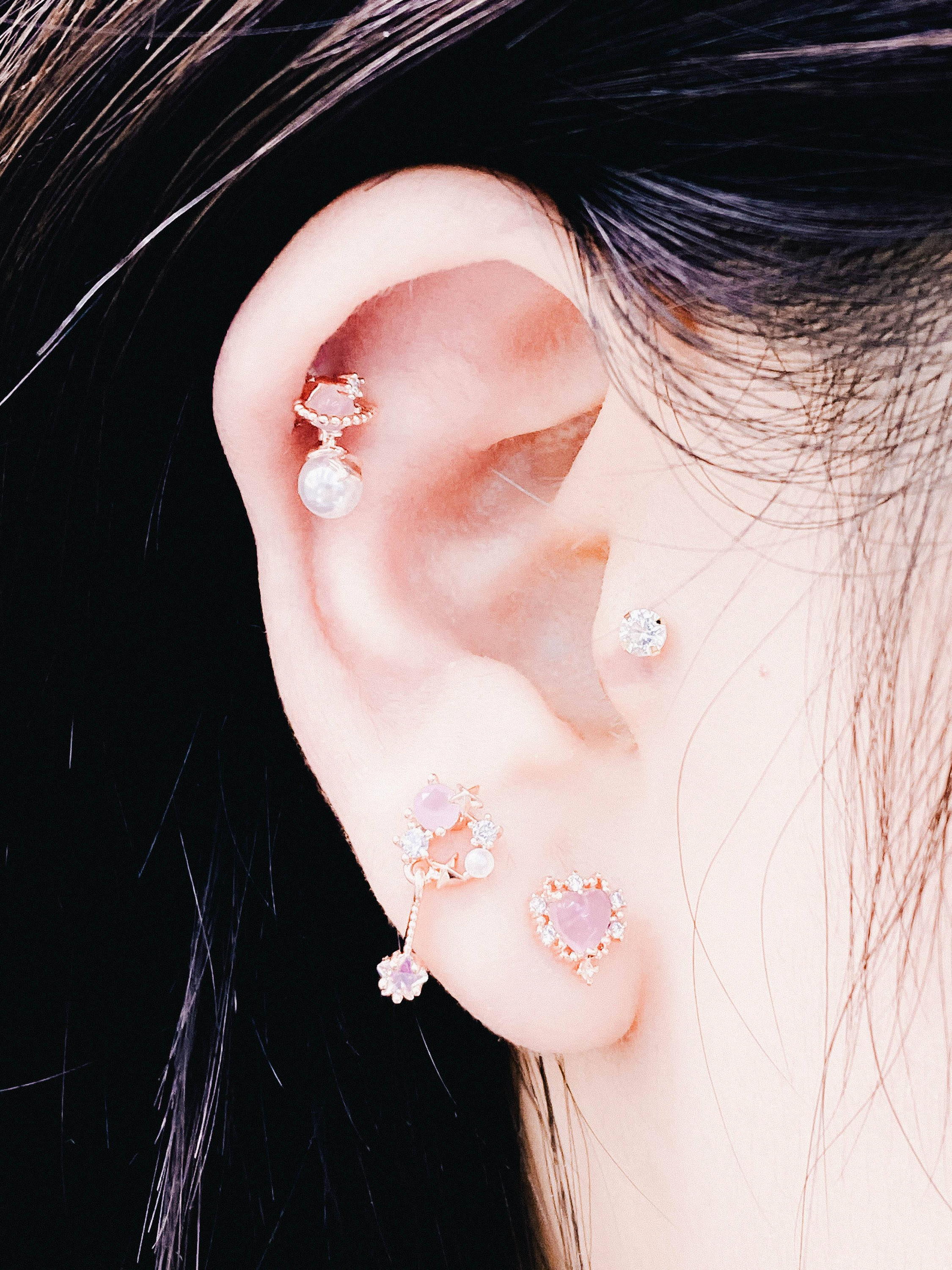 PINK Swing (ピアス/ボディピアス キャッチ ボディピアス キャッチ ピアッシング 軟骨ピアス 16G 軟骨ピアス)