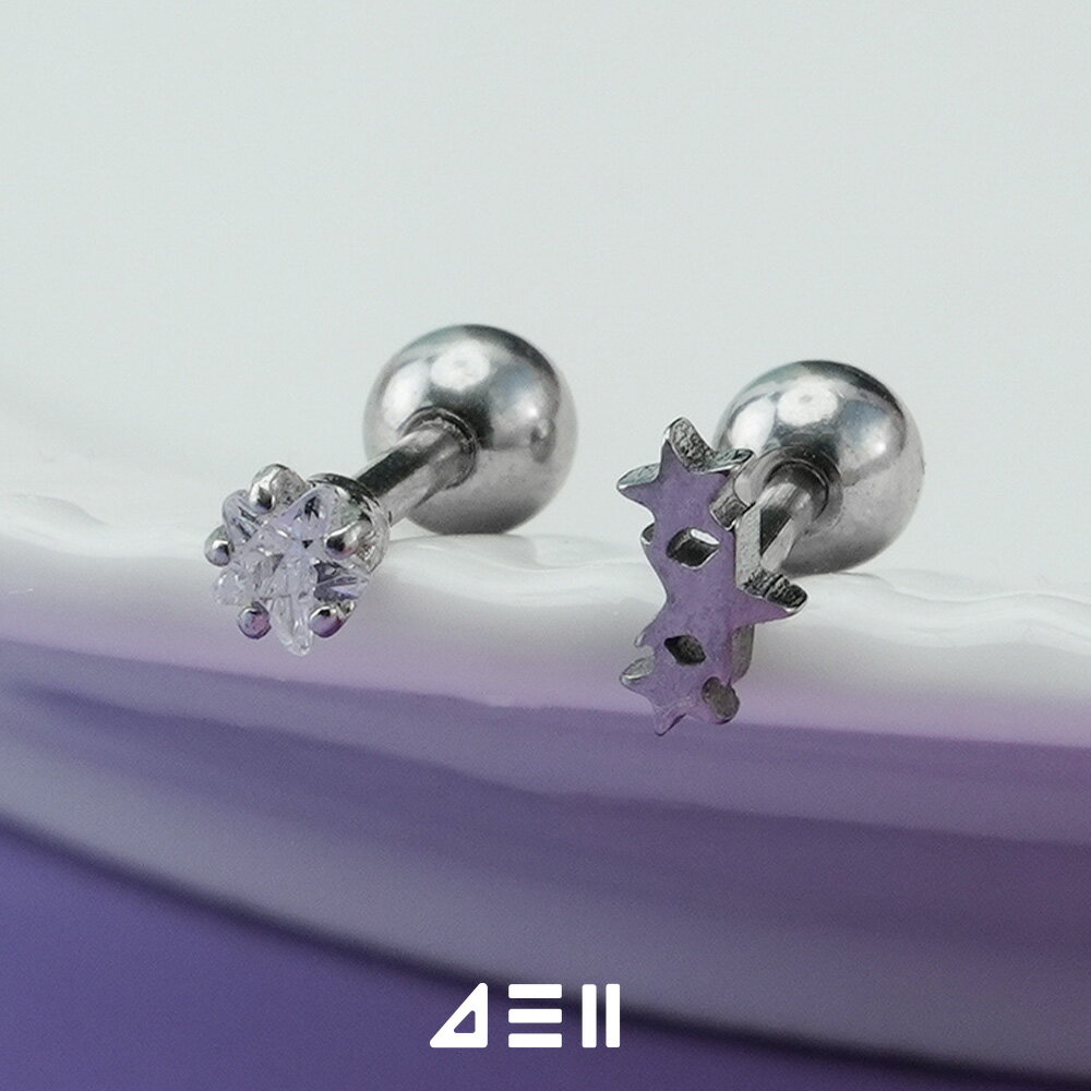 [サージカル]ミニ 星 スター (2Type) 16G ボディピアス キャッチ ピアッシング 軟...