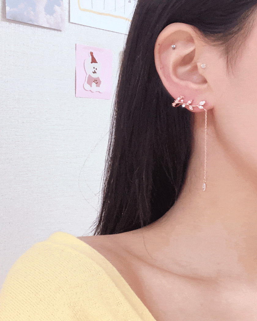 Rakuten - リース・イヤーカフピアス