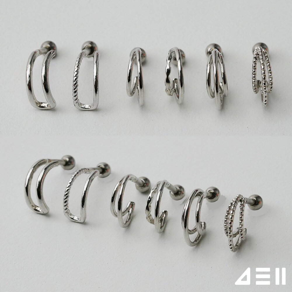 Tourmaline - [サージカル]シンプル ハーフ リング ピアッシング (6Type) 16G ボディピアス キャッチ ピアッシング 軟骨ピアス 16G サージカル 女性 誕生日プレゼント 女友達 ギフト 金属アレルギー 対応