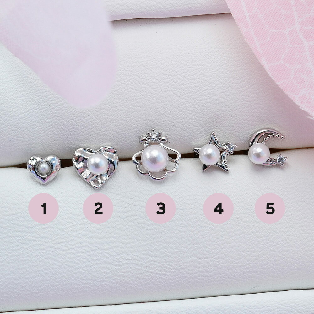[サージカル]真珠 ポイント (5Type) 16G ボディピアス キャッチ ピアッシング 軟骨ピアス 16G サージカル 女性 誕生日プレゼント 女友達 ギフト 金属アレルギー 対応