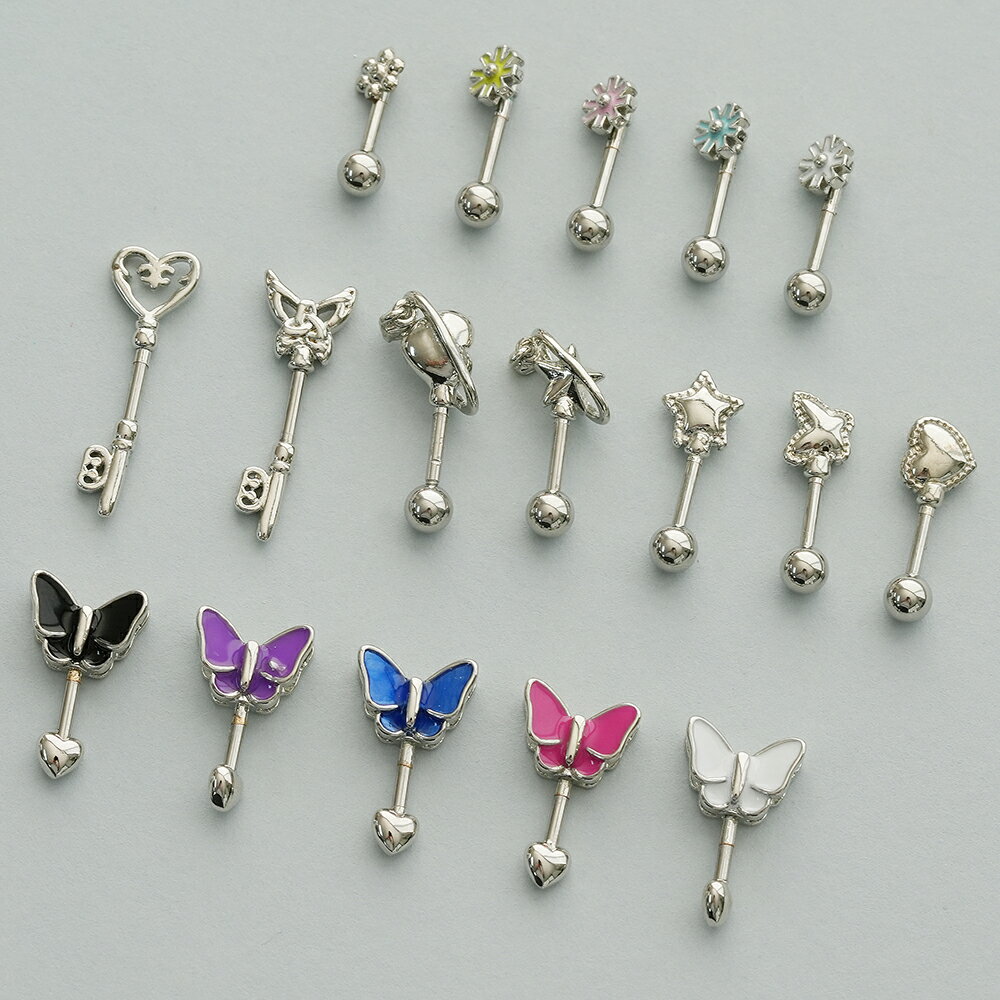 第6弾 [16G/14G] かわいい アンテナヘリックス ボディピアス 軟骨ピアス 片耳用 14Gコレクション