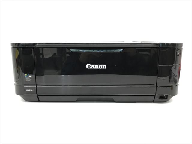 【中古】旧モデル Canon インクジェット複合機 PIXUS MG5130 5色W黒インク 自動両面印刷 前面給紙カセット スタンダードモデル