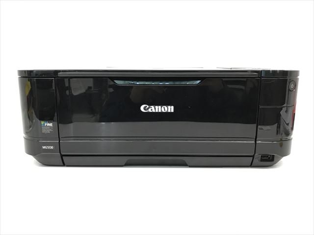 【中古】旧モデル Canon インクジェット複合機 PIXUS MG5130 5色W黒インク 自動両面印刷 前面給紙カセ..