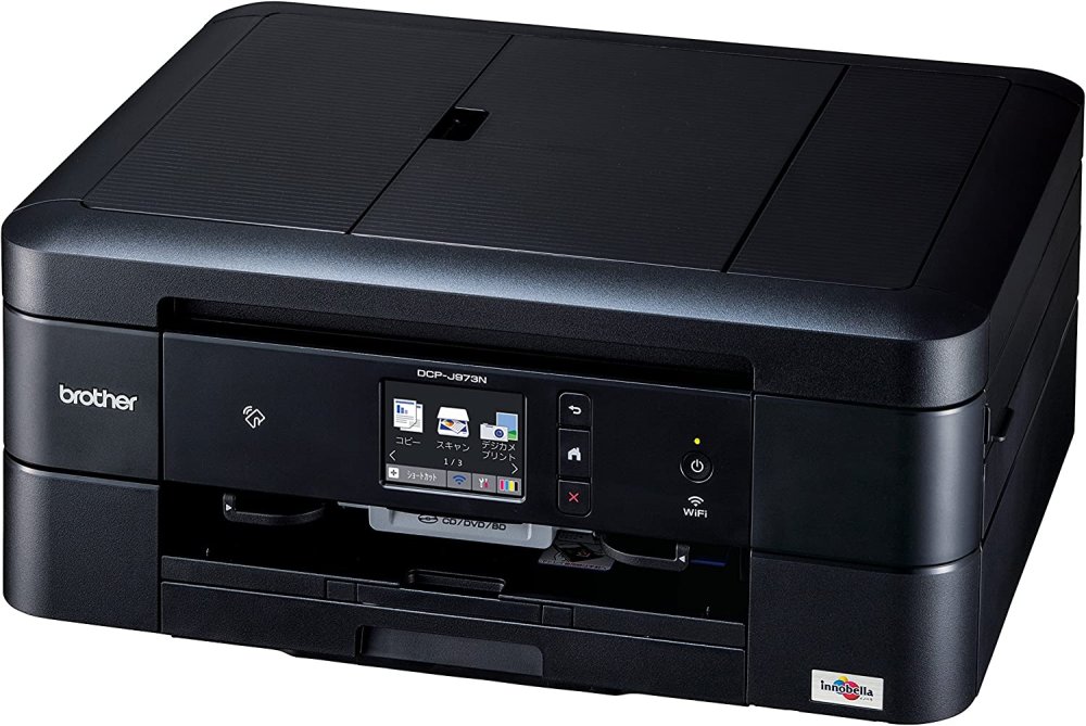 【中古】(旧モデル) brother A4インクジェット複合機 DCP-J973N-B (12ipm/両面印刷/有線・無線LAN/ADF/手差し/レーベル印刷)