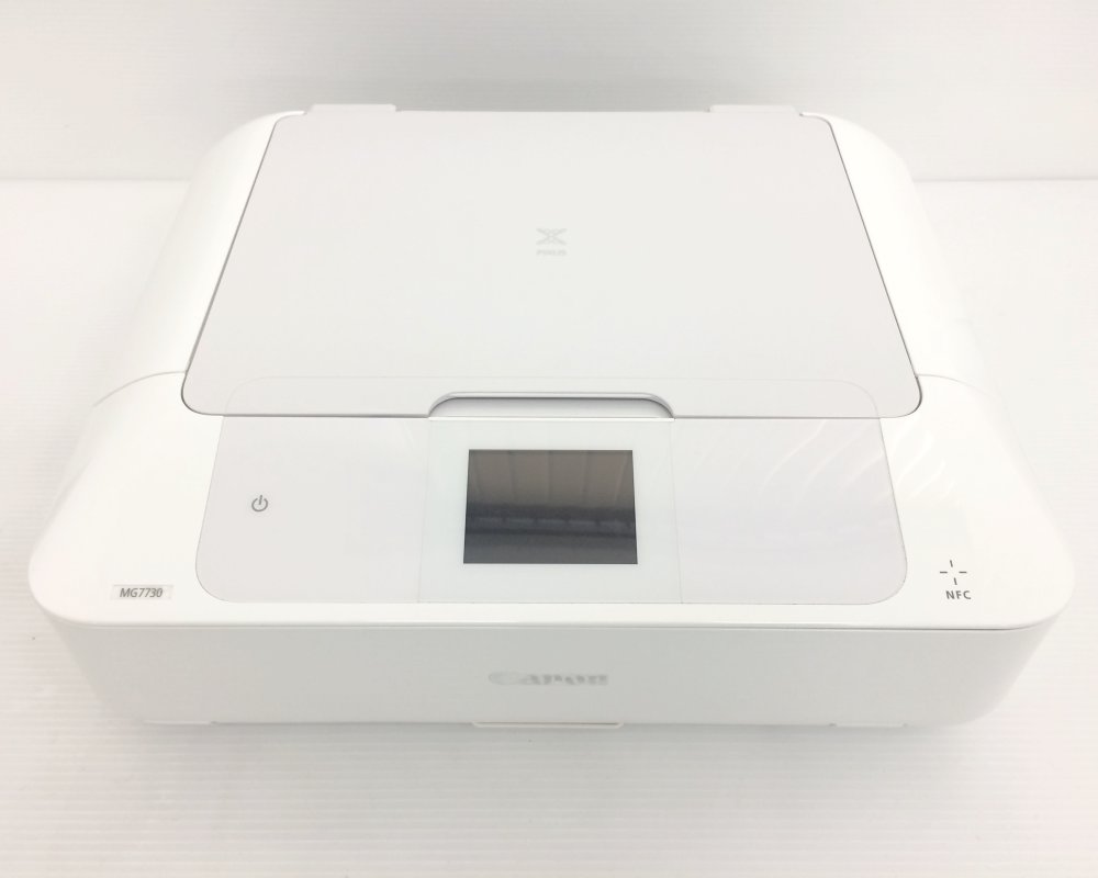【中古】Canon キヤノン インクジェット複合機 PIXUSMG7730WH ホワイト