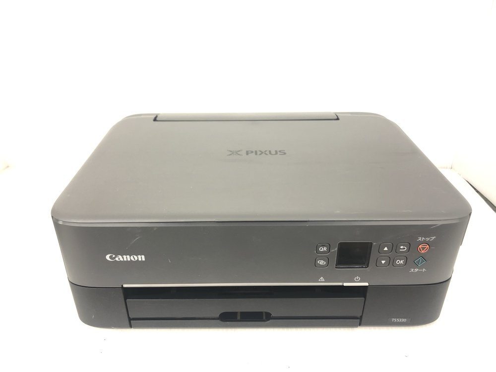 【中古】Canon プリンター A4インクジェット複合機 PIXUS TS5330 ブラック 2019年モデル テレワーク向け