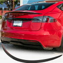 TESLA テスラ モデルS用 カーボン トランクスポイラー リアスポイラー リアウイング カーボンスポイラー チンスポイラー 綾織カーボン Tesla Mod...