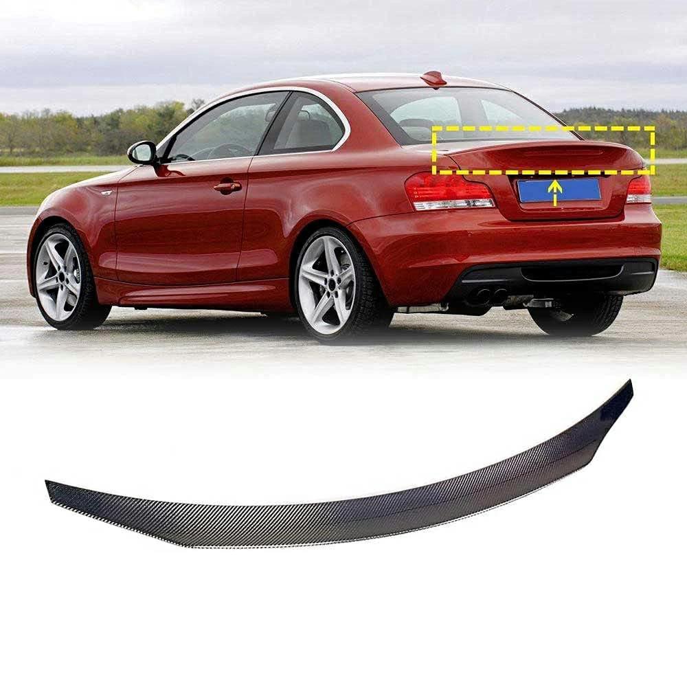 Rakuten - BMW 1シリーズ E82 120i 125i 128i 135i M Sport パーツ カーボン製 トランクスポイラー リア ウイング リアスポイラー 綾織カーボン 外装 パーツ カスタム ドレスアップ エアロ エクステリア アクセサリー
