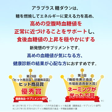 【公式】 アラプラス 糖ダウン 10日分 送料無料 【楽天市場特別価格】 血糖値対策 サプリメント 5-ALA 機能性表示食品 SBIアラプロモ