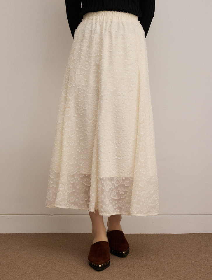 【閉店セール】12/3まで フィフス fifth ラメジャガードスカート レディース ボトムス スカート 立体感 エレガント 20代 30代 40代【送料無料】のサムネイル