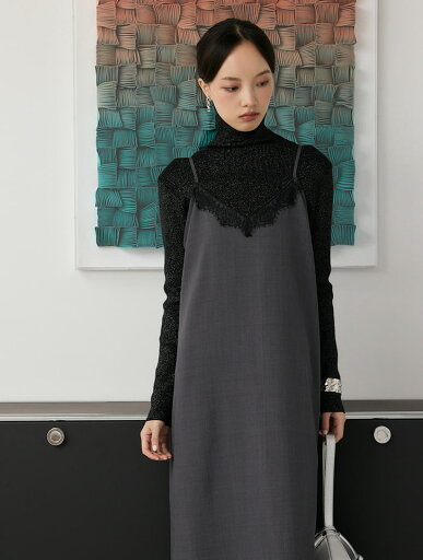 フィフス fifth Edit Sheen レース切替キャミワンピース レディース ワンピース 華奢ストラップ ベージュ チャコールグレー 20代 30代 40代【送料無料】 フィフス fifth Edit Sheen レース切替キャミワンピース レディース ワンピース 華奢ストラップ ベージュ チャコールグレー 20代 30代 40代【送料無料】
