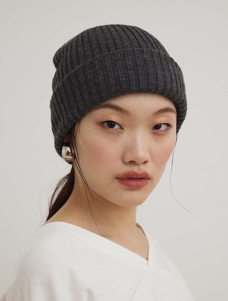 フィフス fifth Edit Sheen リブニット帽 レディース 帽子 シンプルデザイン ブラック グレー アイボリー 20代 30代 40代【送料無料】