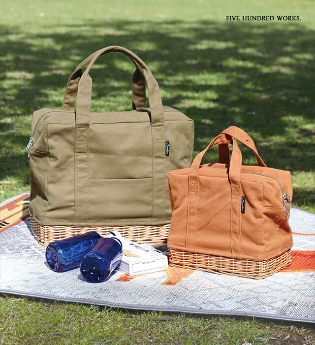 【公式】柳キャンバスランチバッグL 全4色(保冷バッグ)500WORKS.CARMELINA カルメリーナ 女性用バッグ ランチバッグ おしゃれ お弁当袋 ピクニックバッグ 大きめ 弁当 Creer/クレエ WPL IGF camp21-2