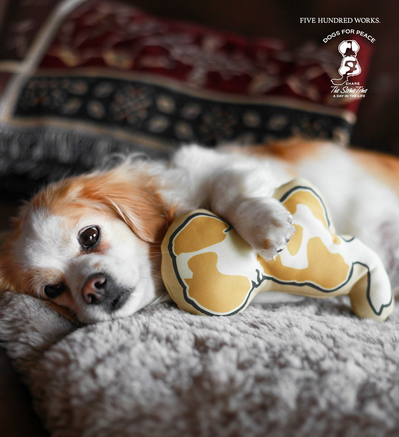 【公式】ドッグスフォーピース ドッグアイコン抱き枕(DOGS) 500WORKS.犬用 犬 ドッグ イヌ いぬ わんこ まくら 抱き枕 ピロー お昼寝 快眠 かわいい ドッググッズ シンプル Creer/クレエ