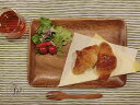 アカシアトレイ レクタングルL(木製トレイ)【500WORKS.】【木製】【小物入れ】【食器】 Creer/クレエ