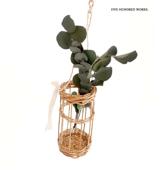 【公式】アラログ つり下げかごD (THE AROROG)500WORKS.鉢 ハンギング プランター ラタン アラログ天然素材 GREEN 植木鉢 ポット 吊り下げ観葉植物 ミニ観葉植物 新築祝 引っ越し 北欧 Creer/クレエ WPL IGF