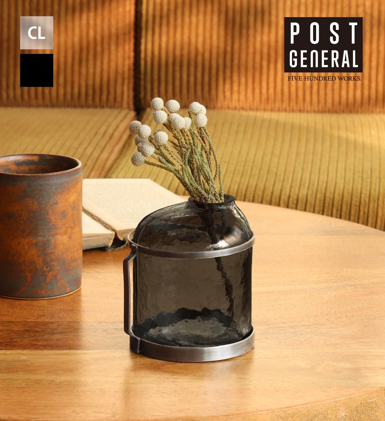乐天商城 - 【公式】 ポストジェネラル インダストリアル ベース ボトル(POSTGENERAL) クリア/グレイINDUSTRIAL VASE BOTTLE 500WORKS. 花瓶 フラワーベース グリーン ベース ガラス花器 フラワー 植物 シンプル Creer/クレエ IGF