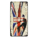 【ゆうメール送料無料】訳あり特価品 アメリカンレトロ調 ライセンスプレート THE WHO (ロックバンド / ユニオンジャック)