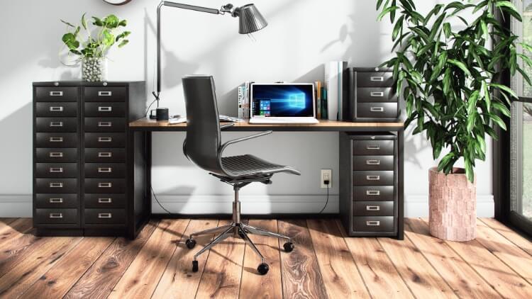 デスクキャビネット スチール A4 9段 鍵付...の紹介画像3