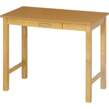 北欧風 デスク/マルチテーブル 【ナチュラル】 幅90cm 引き出し1杯付き 『マンチェスター』【代引不可】