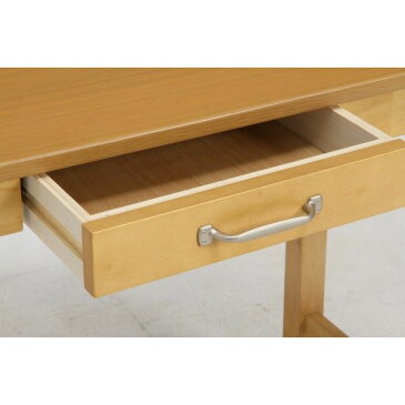 北欧風 デスク/マルチテーブル 【ナチュラル】 幅90cm 引き出し1杯付き 『マンチェスター』【代引不可】