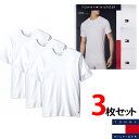 トミー TシャツTOMMY HILFIGER トミーヒルフィガー 丸首 半袖 Tee3枚セット t465　ホワイト