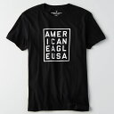 AE アメリカンイーグル Short-Sleeve T-Shirt Tシャツ 半袖 ブラック ae2061 アウトレット品