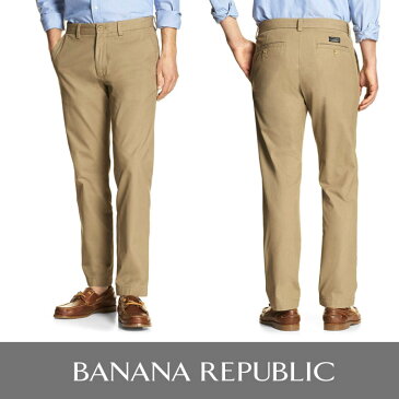 ＼エントリーするだけで【ポイント5倍】／4/21までBANANA REPUBLIC バナナリパブリック メンズ　ストレート　チノパンba337 男性用　ブラウン