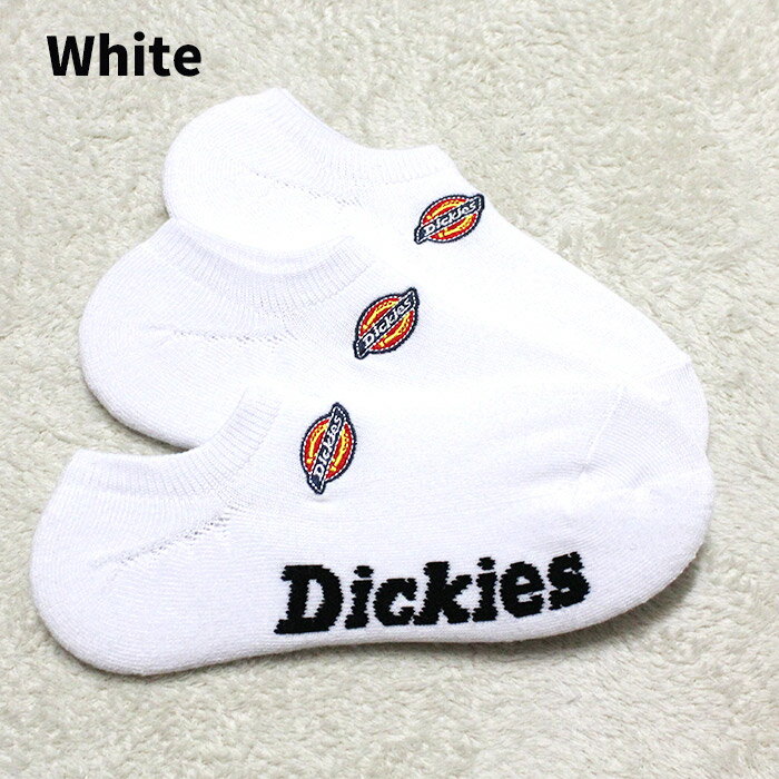 Dickies ディッキーズ　靴下　スニーカー丈 3足セット ロゴ刺繍底パイル　dic06