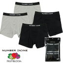 FRUIT OF THE LOOM x NUMBER(N)INE パック ボクサーパンツ2枚セット ナンバーナイン フルーツオブザルーム fr01