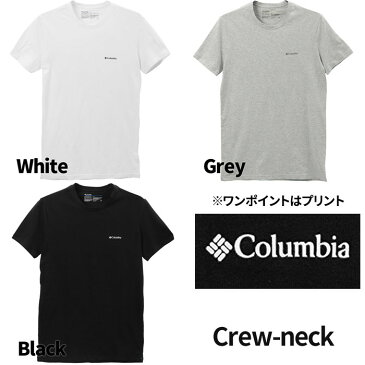 Columbia コロンビア ワンポイント Tシャツ メンズ 半袖 Vネック 丸首 Crew colu01 ゆうパケット送料無料