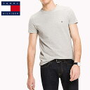 トミー Tシャツ TOMMY HILFIGER メンズ トミーヒルフィガー Tシャツ ワンポイント t519 グレー USAモデル大きいサイズ