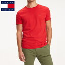 トミー Tシャツ TOMMY HILFIGER メンズ トミーヒルフィガー Tシャツ ワンポイント t520 レッド