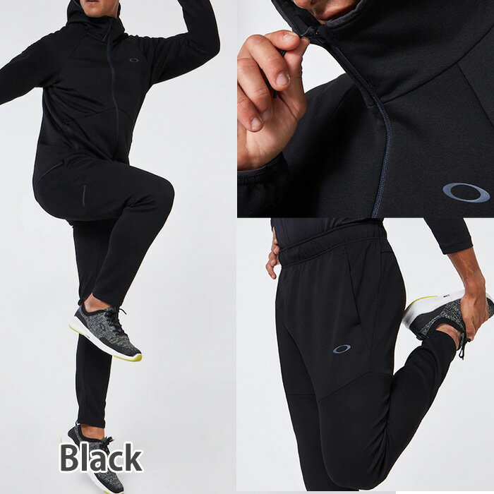 オークリー セットアップ トレーニングウエアー スウェット ジャージ 速乾 反射材 UPF50+ OAKLEY Enhance Dual Fleece Jacket/Pants 1.7　上位モデル XL XXL oa369