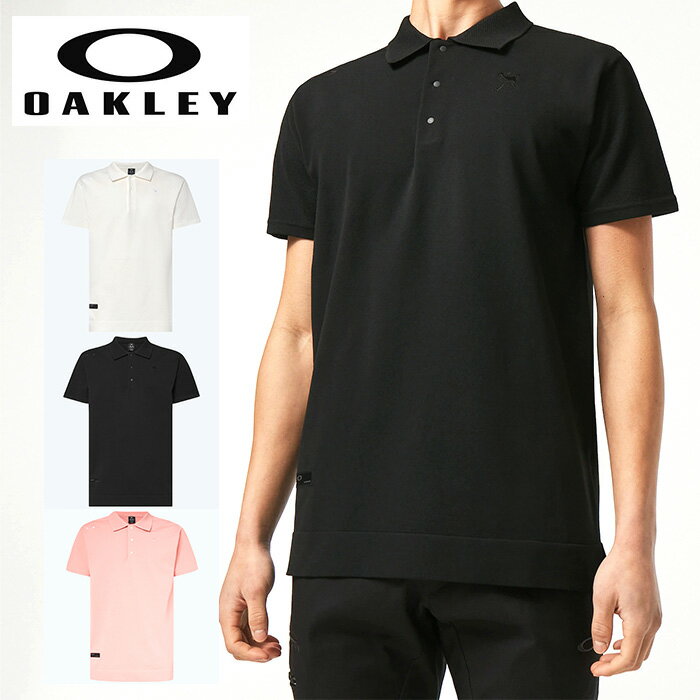 オークリー ポロシャツ メンズ オークリー ゴルフ　スカル ポロシャツ 速乾 吸汗 OAKLEY POLO ホワイト ピンク ブラック 白 黒　oa520 XL 大きいサイズあり