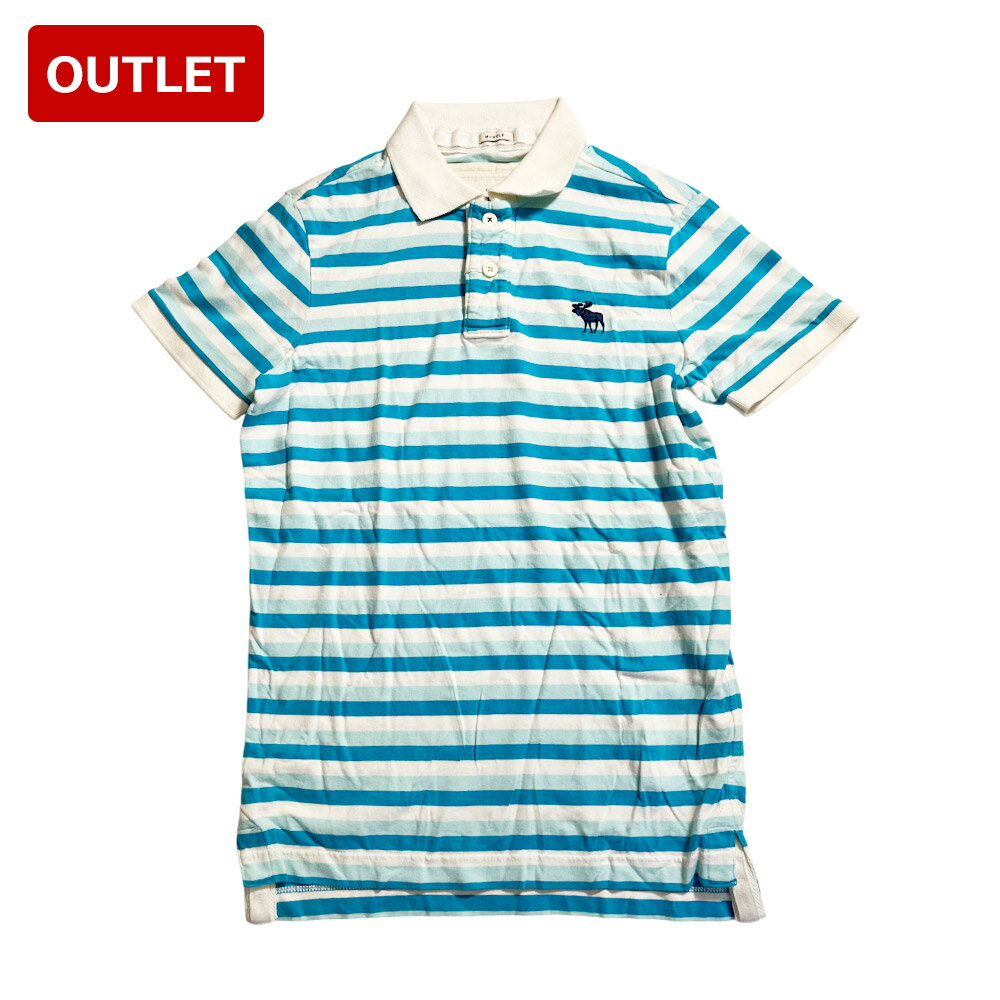 訳あり アウトレット アバクロ ポロシャツ Mサイズ ボーダー out18