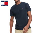 トミー Tシャツ TOMMY HILFIGER メンズ トミーヒルフィガー Tシャツ ワンポイント t554 ネイビー USAモデル大きいサイズ